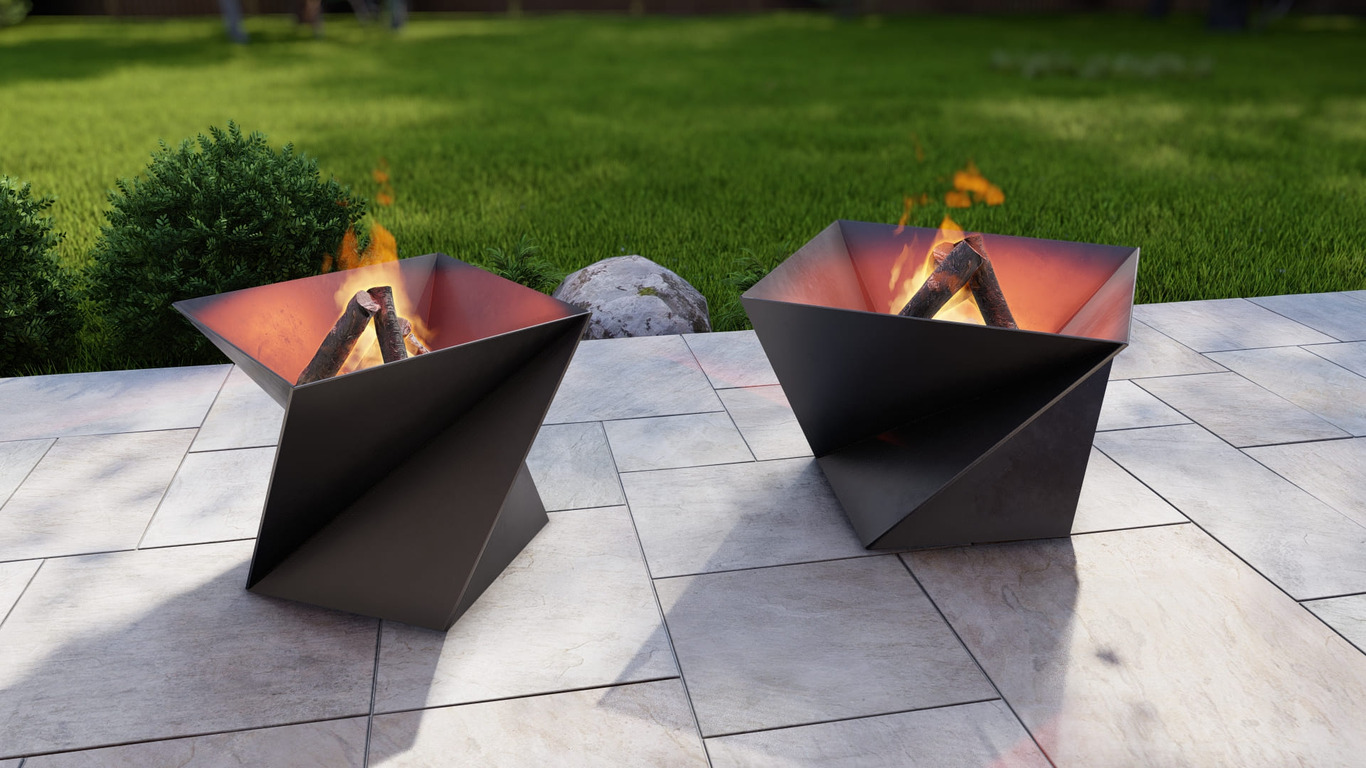 Spin Fire Pit Two Sizes. DXF, SVG files for plasma, laser cutting. Фото 2
