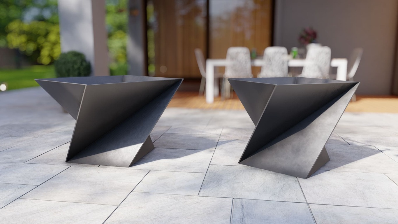 Spin Fire Pit Two Sizes. DXF, SVG files for plasma, laser cutting. Фото 3