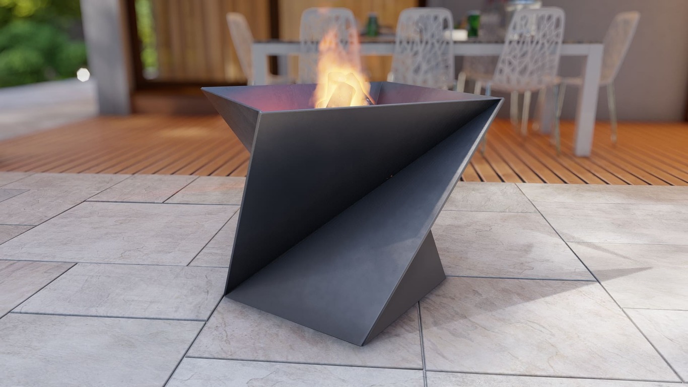 Spin Fire Pit Two Sizes. DXF, SVG files for plasma, laser cutting. Фото 9