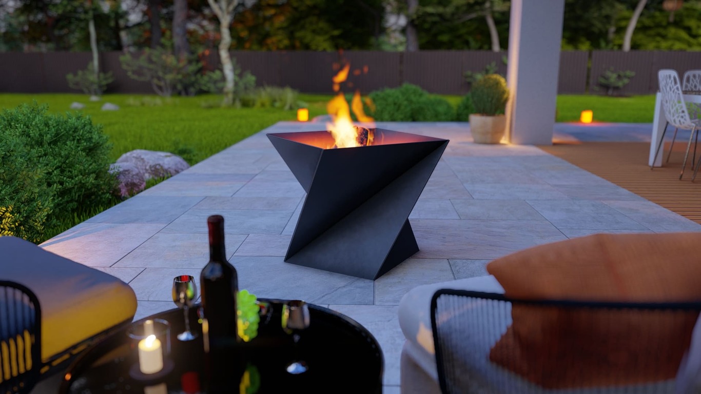 Spin Fire Pit Two Sizes. DXF, SVG files for plasma, laser cutting. Фото 8
