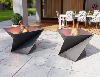 Spin Fire Pit Two Sizes. DXF, SVG files for plasma, laser cutting