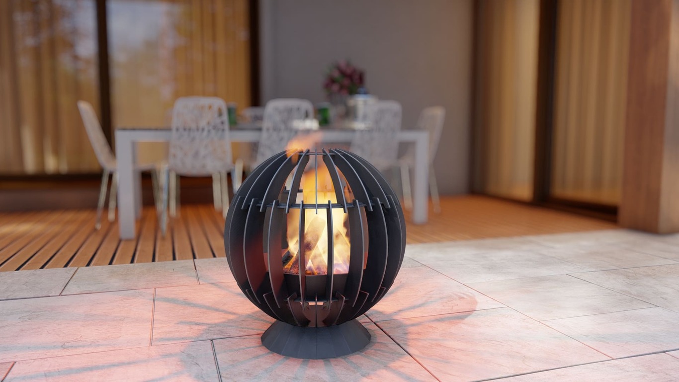 Braciere Fireball Dinamica. File DXF, SVG per taglio plasma, laser. Фото 9