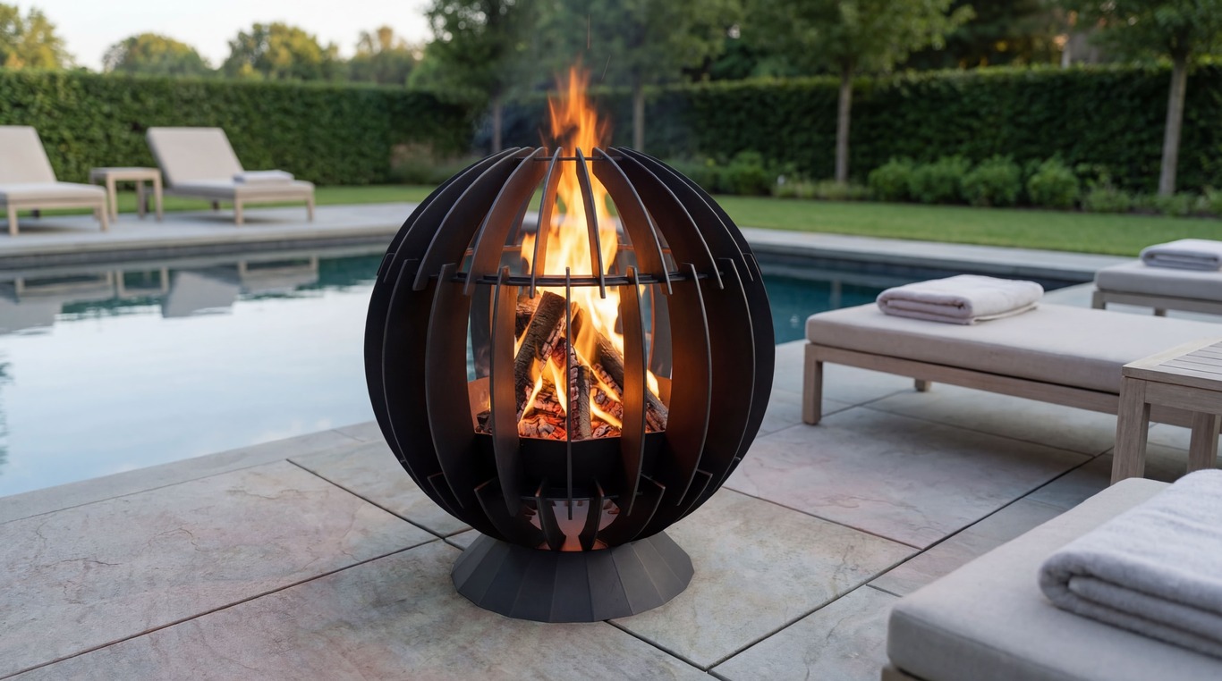 Braciere Fireball Dinamica. File DXF, SVG per taglio plasma, laser