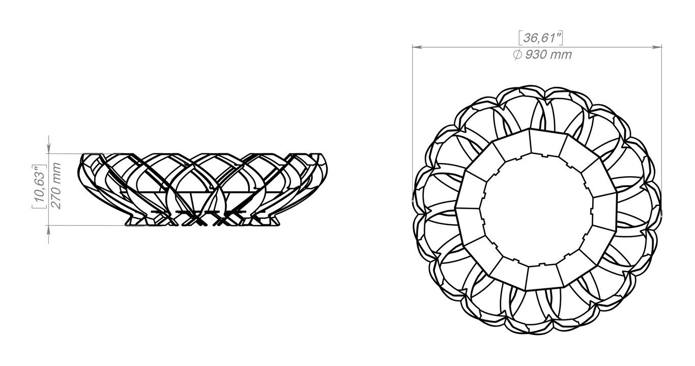 Lareira Externa Flor Ardente. Arquivos DXF e SVG para corte e plasma a laser. Фото 17