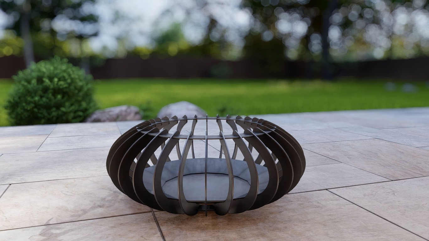 Glow Sphere Fire Pit. DXF, SVG files for plasma, laser cutting. Фото 14