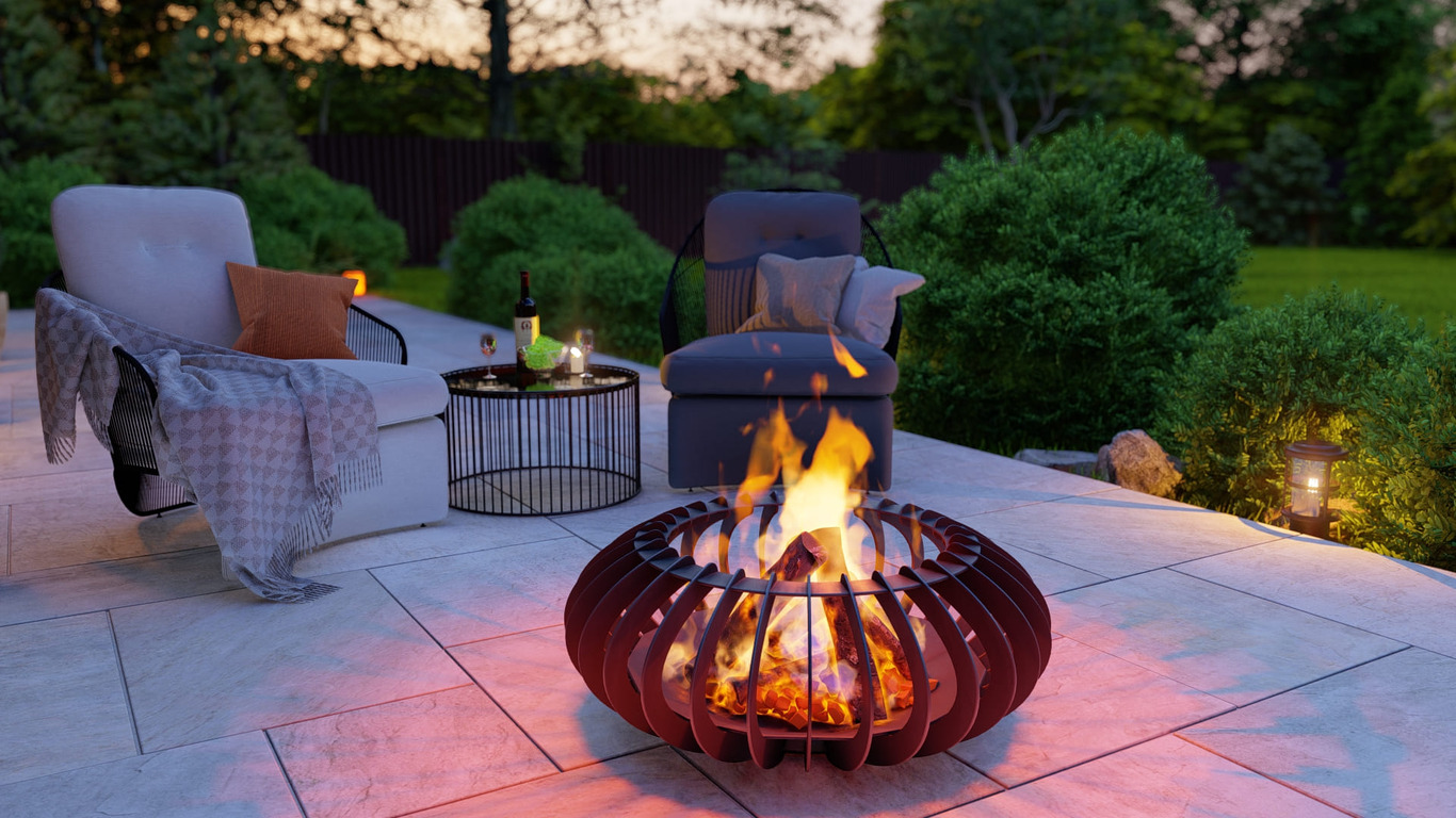 Glow Sphere Fire Pit. DXF, SVG files for plasma, laser cutting. Фото 6