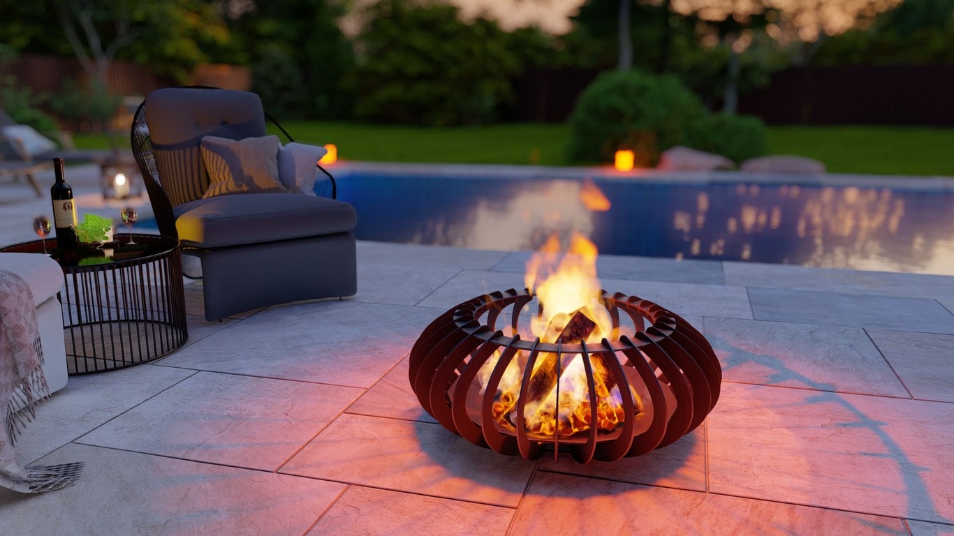Glow Sphere Fire Pit. DXF, SVG files for plasma, laser cutting. Фото 8