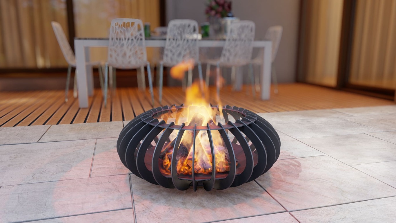 Glow Sphere Fire Pit. DXF, SVG files for plasma, laser cutting. Фото 9