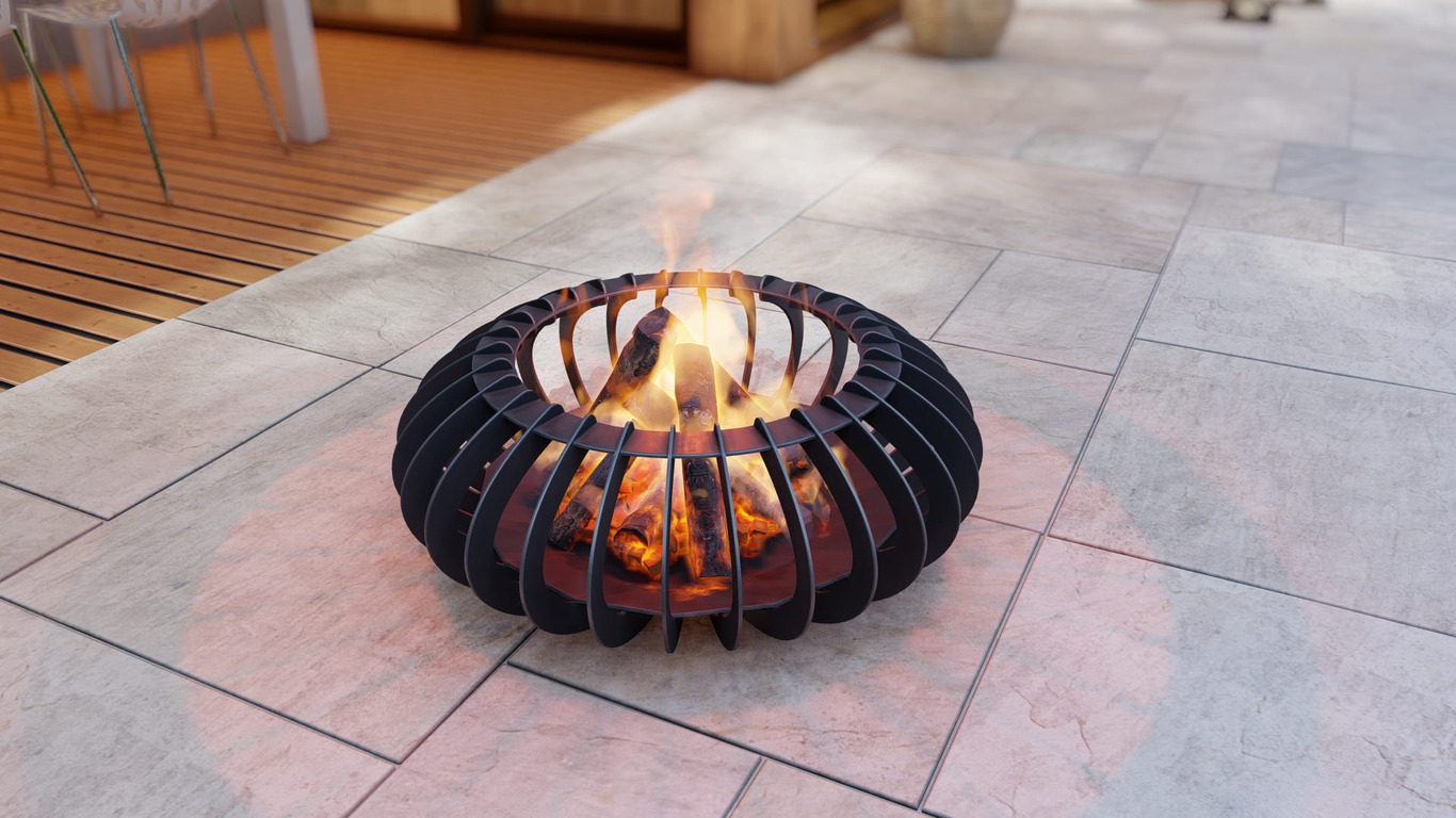 Glow Sphere Fire Pit. DXF, SVG files for plasma, laser cutting. Фото 10