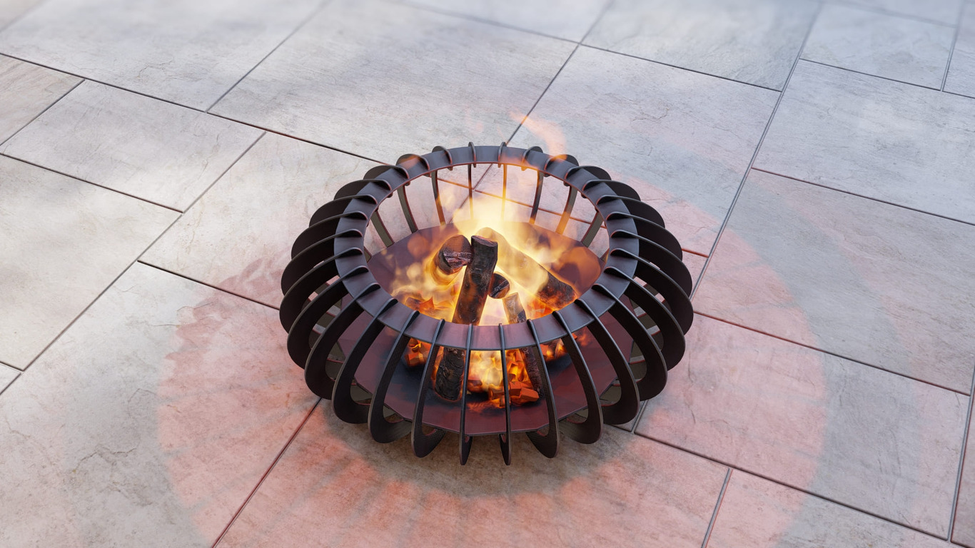 Glow Sphere Fire Pit. DXF, SVG files for plasma, laser cutting. Фото 11