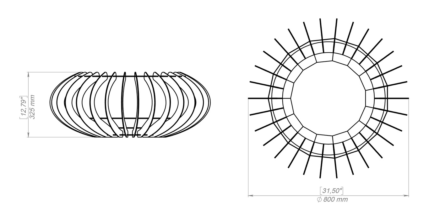 Glow Sphere Fire Pit. DXF, SVG files for plasma, laser cutting. Фото 17