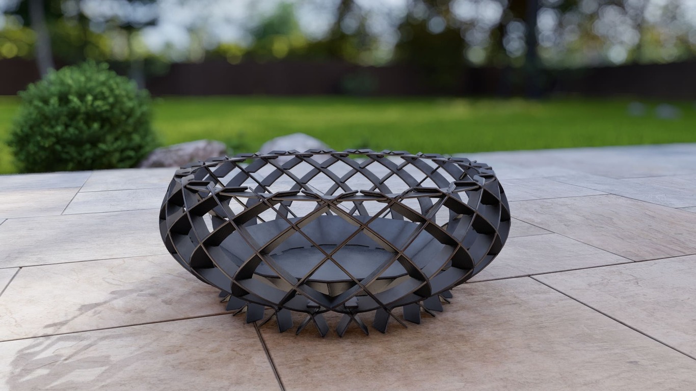 Twilight Flame Fire Pit. DXF, SVG files for plasma, laser cutting. Фото 15