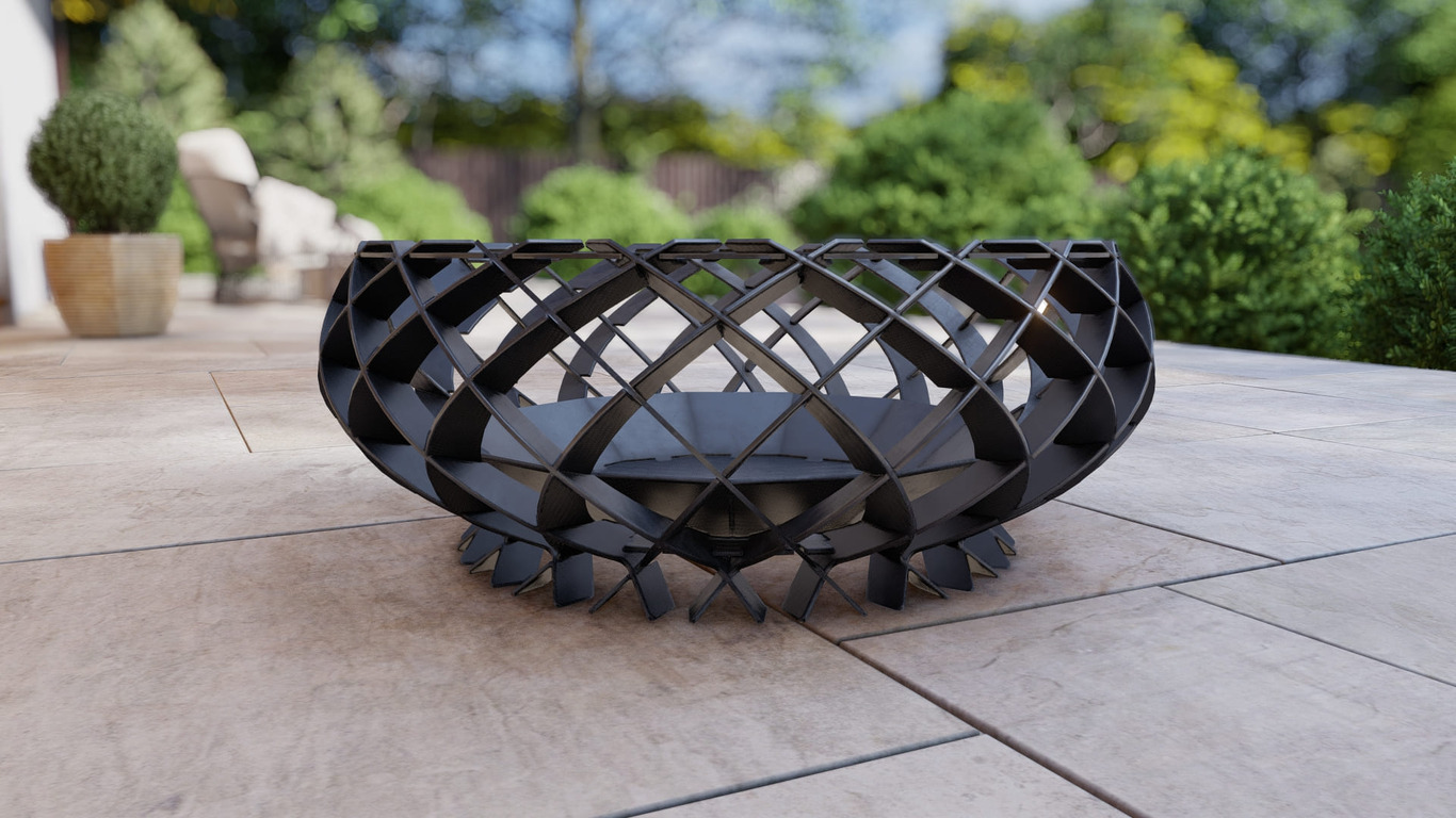 Twilight Flame Fire Pit. DXF, SVG files for plasma, laser cutting. Фото 14