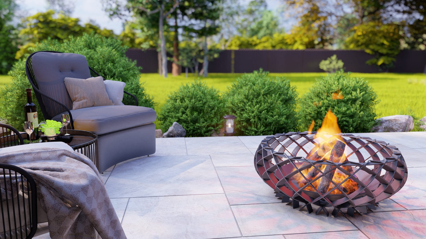 Twilight Flame Fire Pit. DXF, SVG files for plasma, laser cutting. Фото 5
