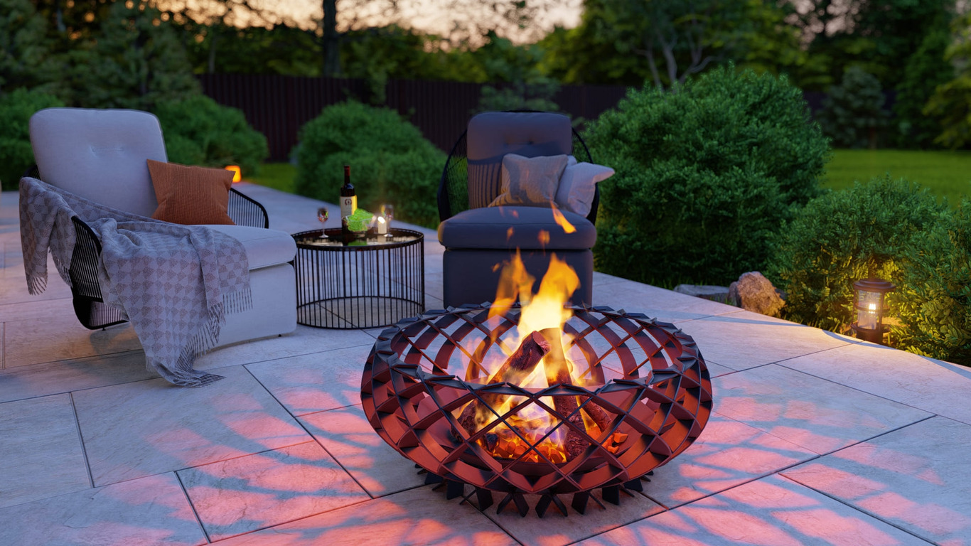 Twilight Flame Fire Pit. DXF, SVG files for plasma, laser cutting. Фото 6