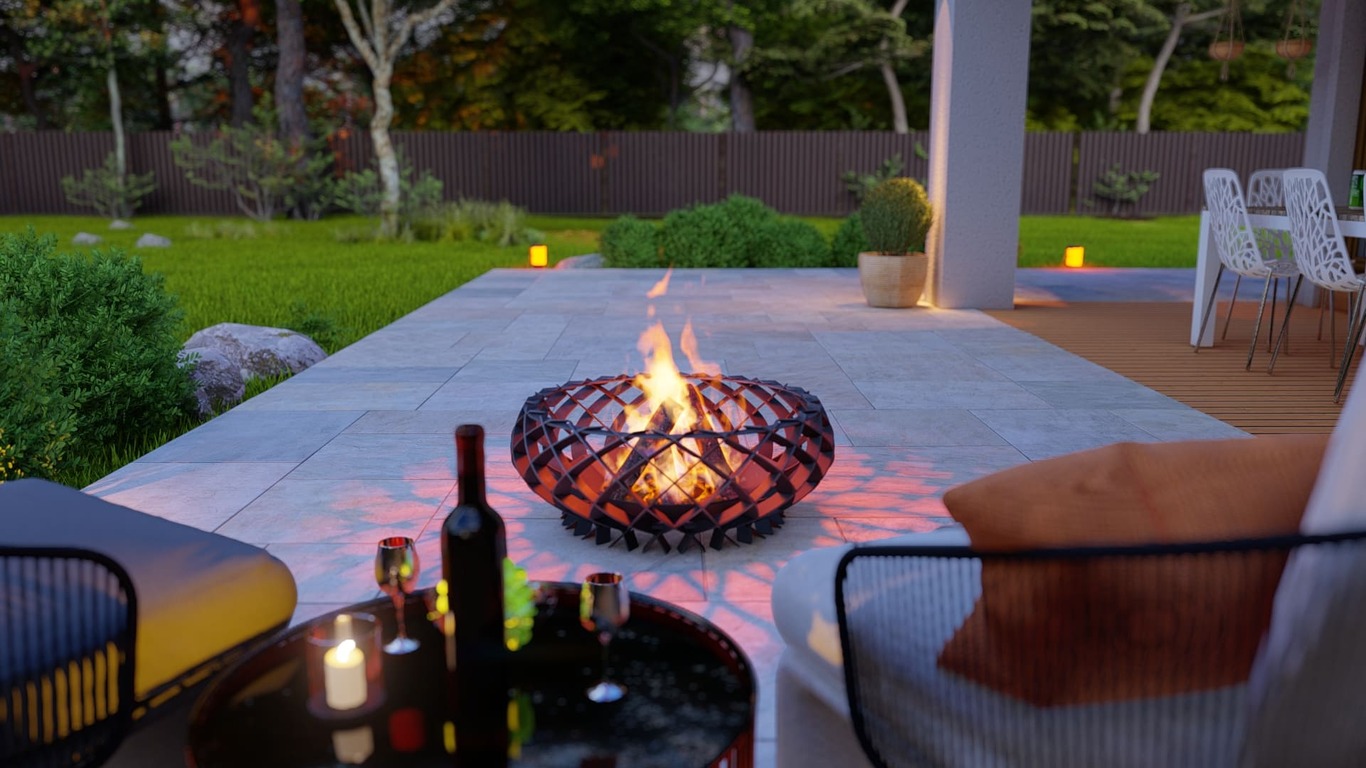Twilight Flame Fire Pit. DXF, SVG files for plasma, laser cutting. Фото 7