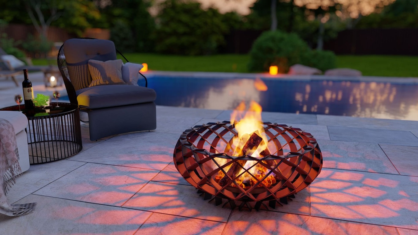 Twilight Flame Fire Pit. DXF, SVG files for plasma, laser cutting. Фото 8
