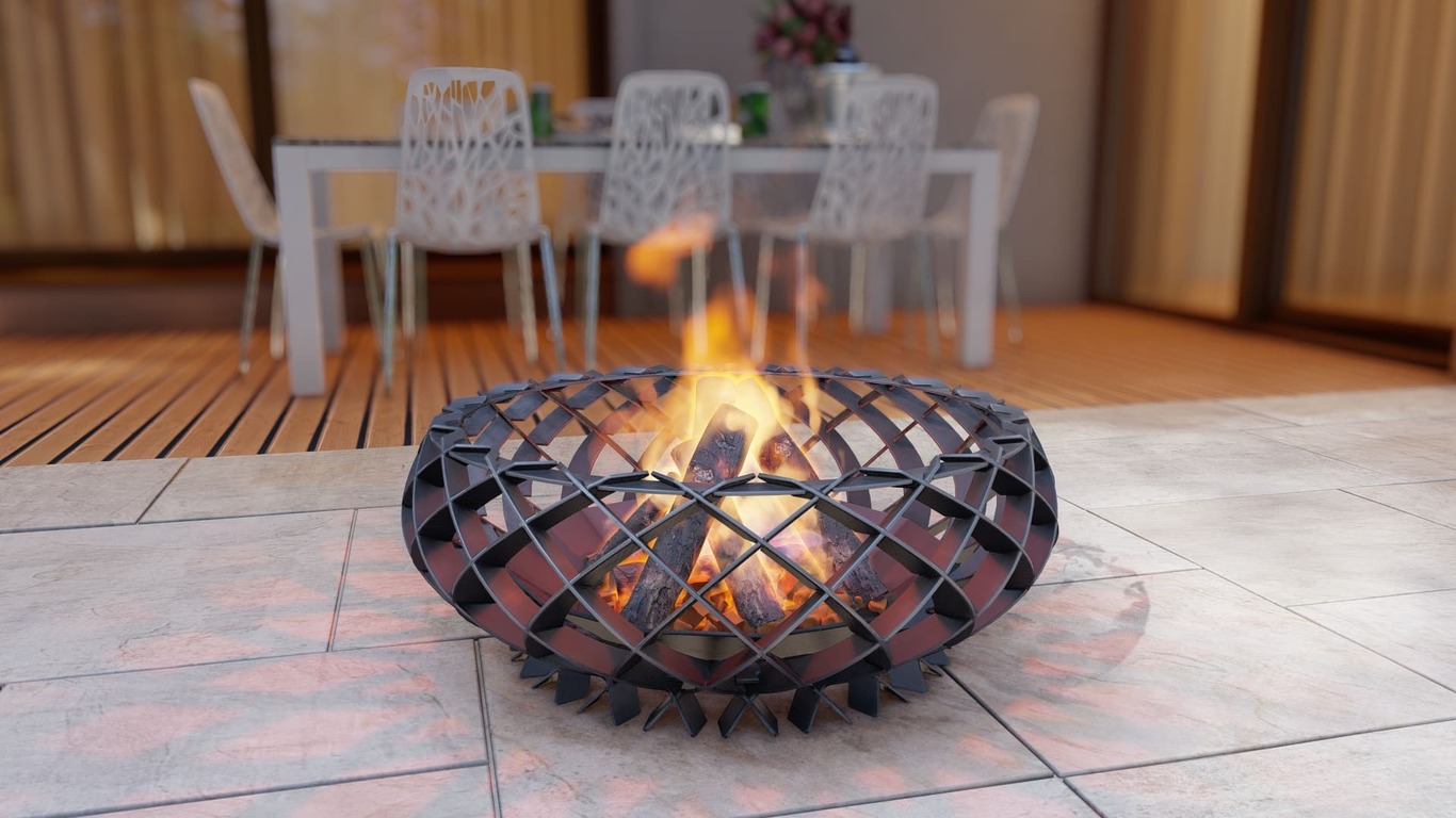 Twilight Flame Fire Pit. DXF, SVG files for plasma, laser cutting. Фото 9