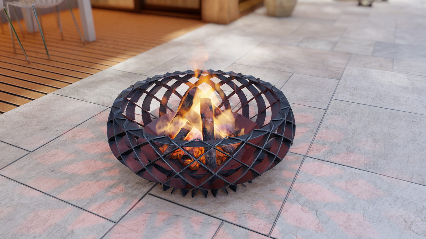 Twilight Flame Fire Pit. DXF, SVG files for plasma, laser cutting. Фото 10