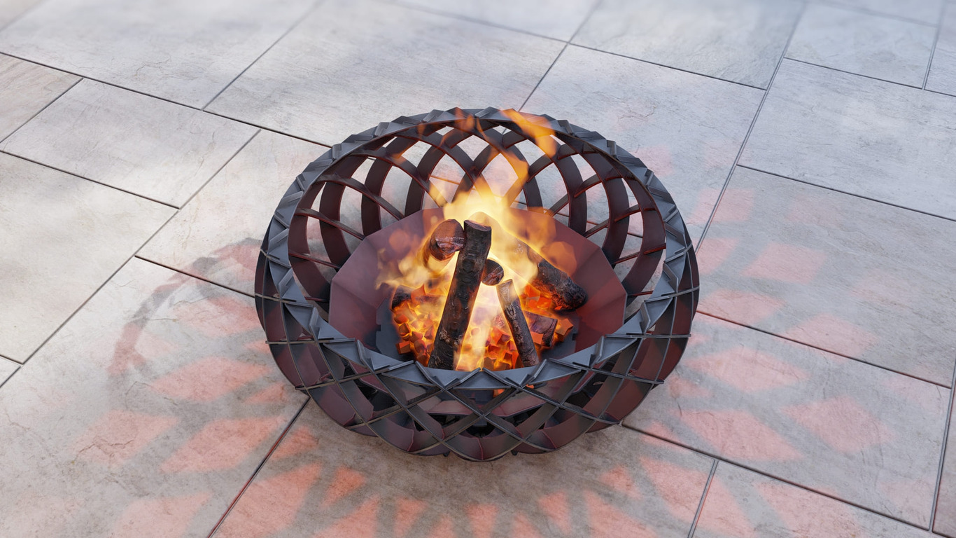 Twilight Flame Fire Pit. DXF, SVG files for plasma, laser cutting. Фото 11