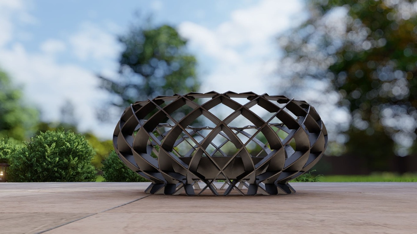 Twilight Flame Fire Pit. DXF, SVG files for plasma, laser cutting. Фото 12