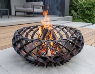 Twilight Flame Fire Pit. DXF, SVG files for plasma, laser cutting