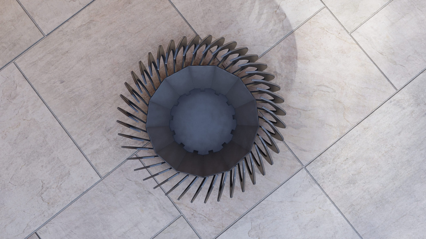 Solar Flare 27" Fire Pit. DXF, SVG files for plasma, laser cutting. Фото 17