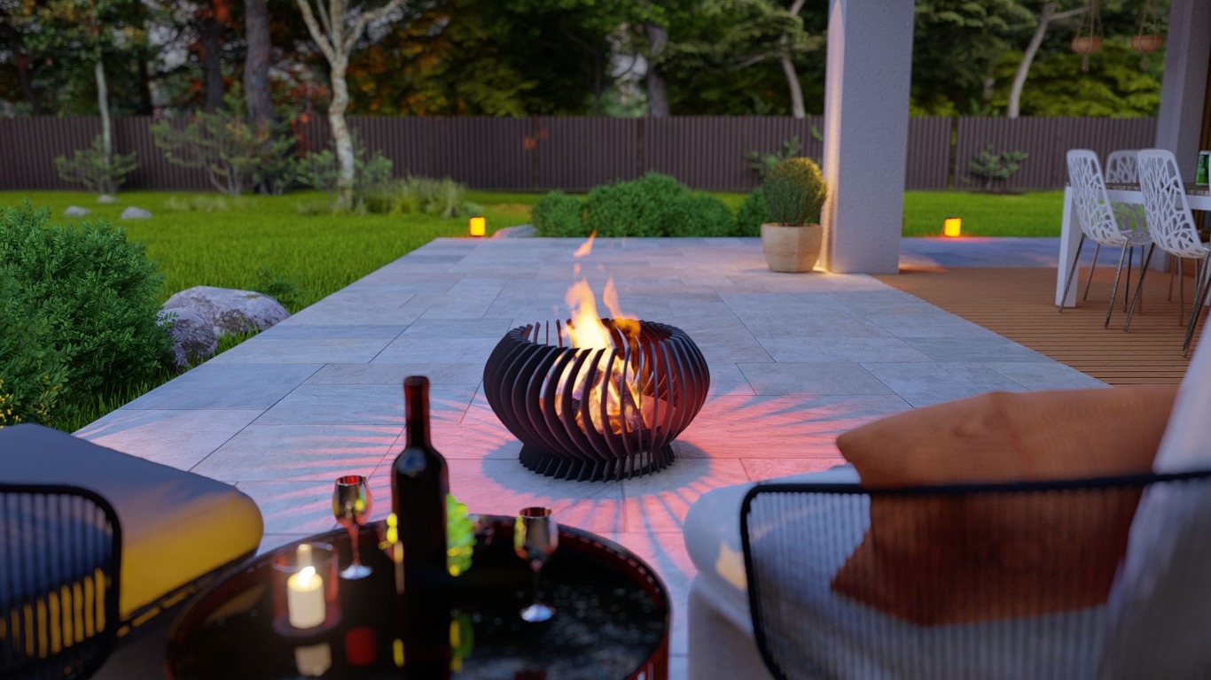 Solar Flare 27" Fire Pit. DXF, SVG files for plasma, laser cutting. Фото 8