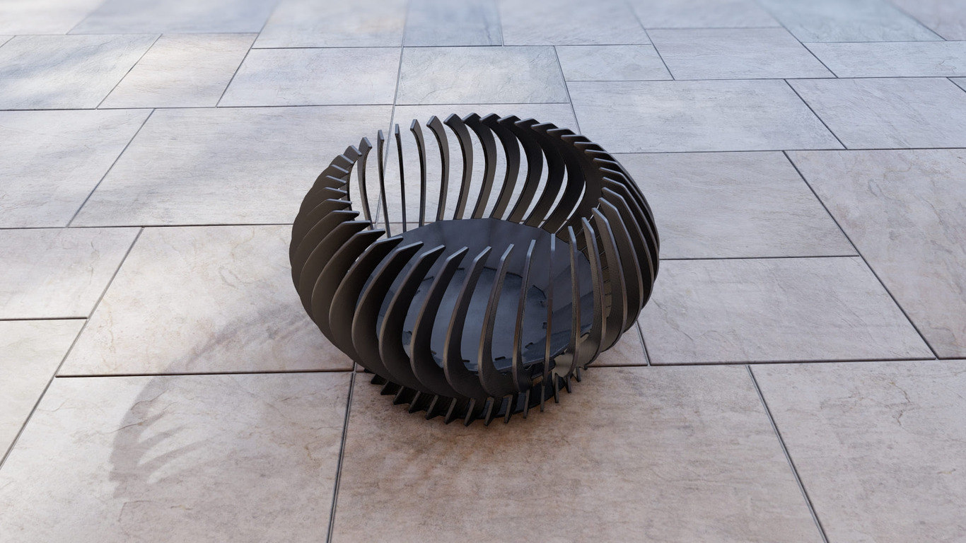 Solar Flare 27" Fire Pit. DXF, SVG files for plasma, laser cutting. Фото 13