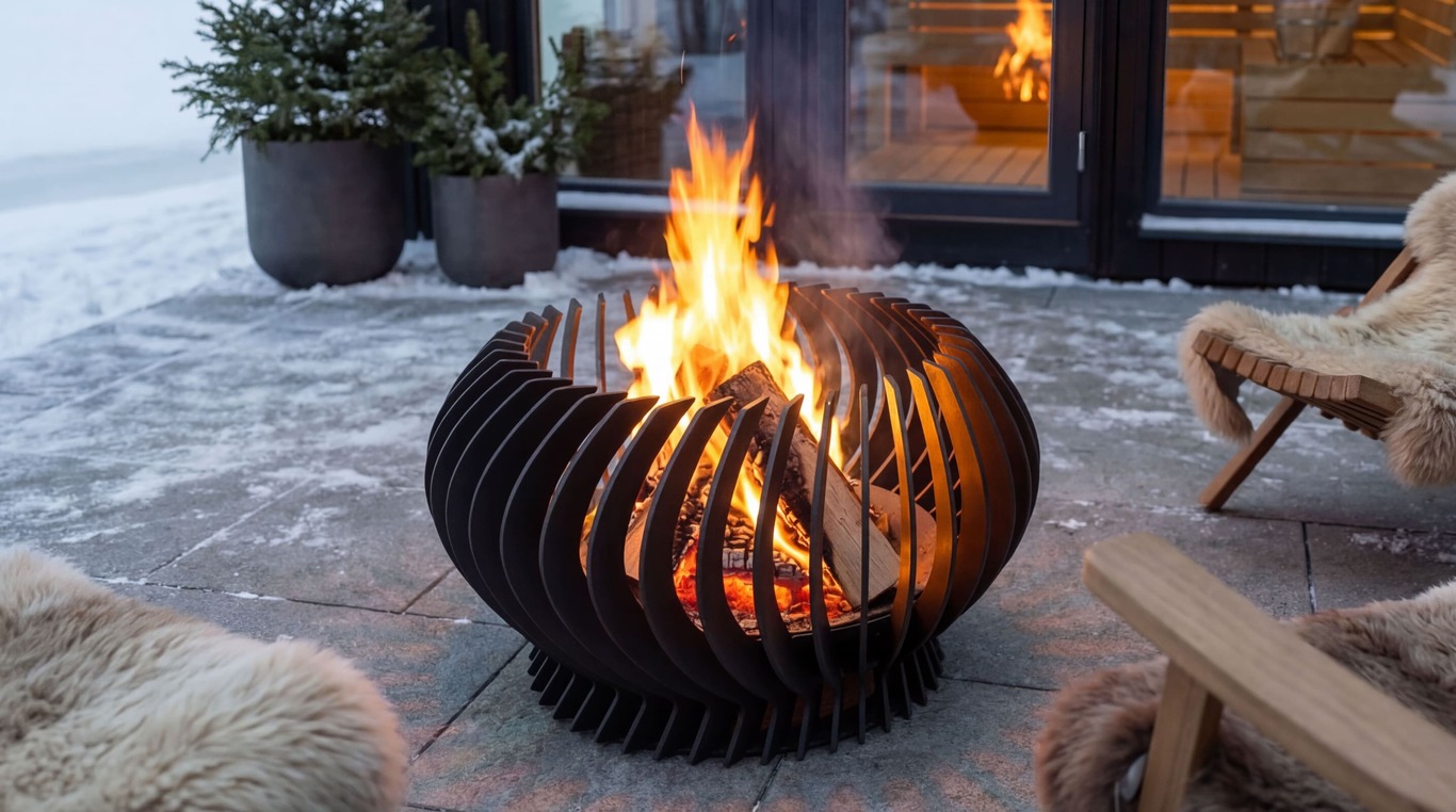 Solar Flare 27" Fire Pit. DXF, SVG files for plasma, laser cutting. Фото 2