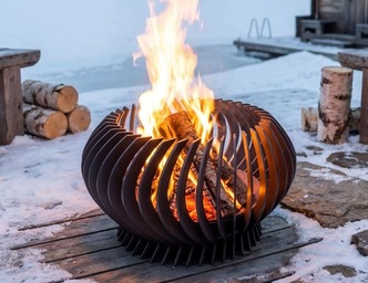 Solar Flare 27" Fire Pit. DXF, SVG files for plasma, laser cutting
