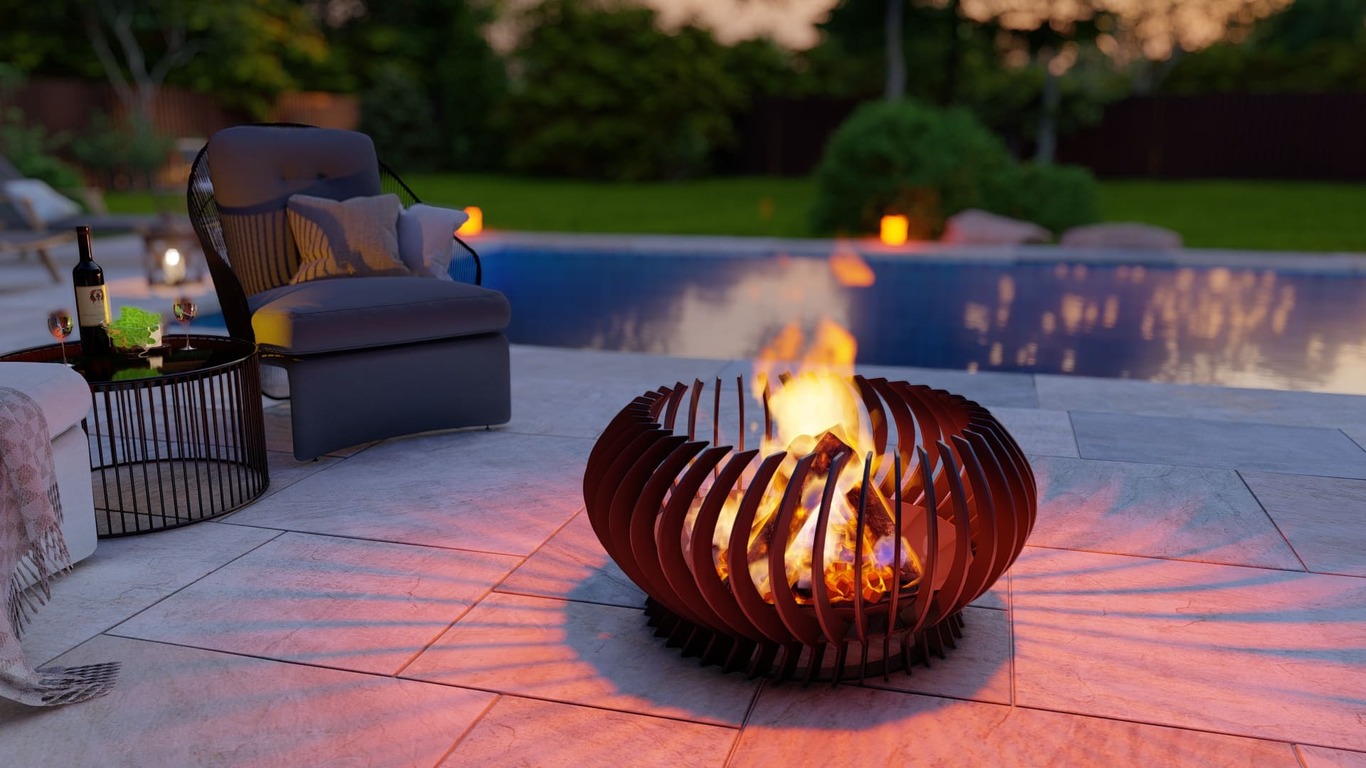 Solar Flare Two Sizes Fire Pit. DXF, SVG files for plasma, laser cutting. Фото 9