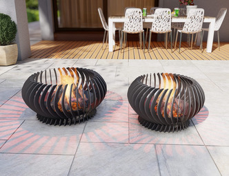 Solar Flare Two Sizes Fire Pit. DXF, SVG files for plasma, laser cutting