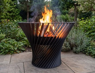 Spiral Tower 32" Fire Pit. DXF, SVG files for plasma, laser cutting