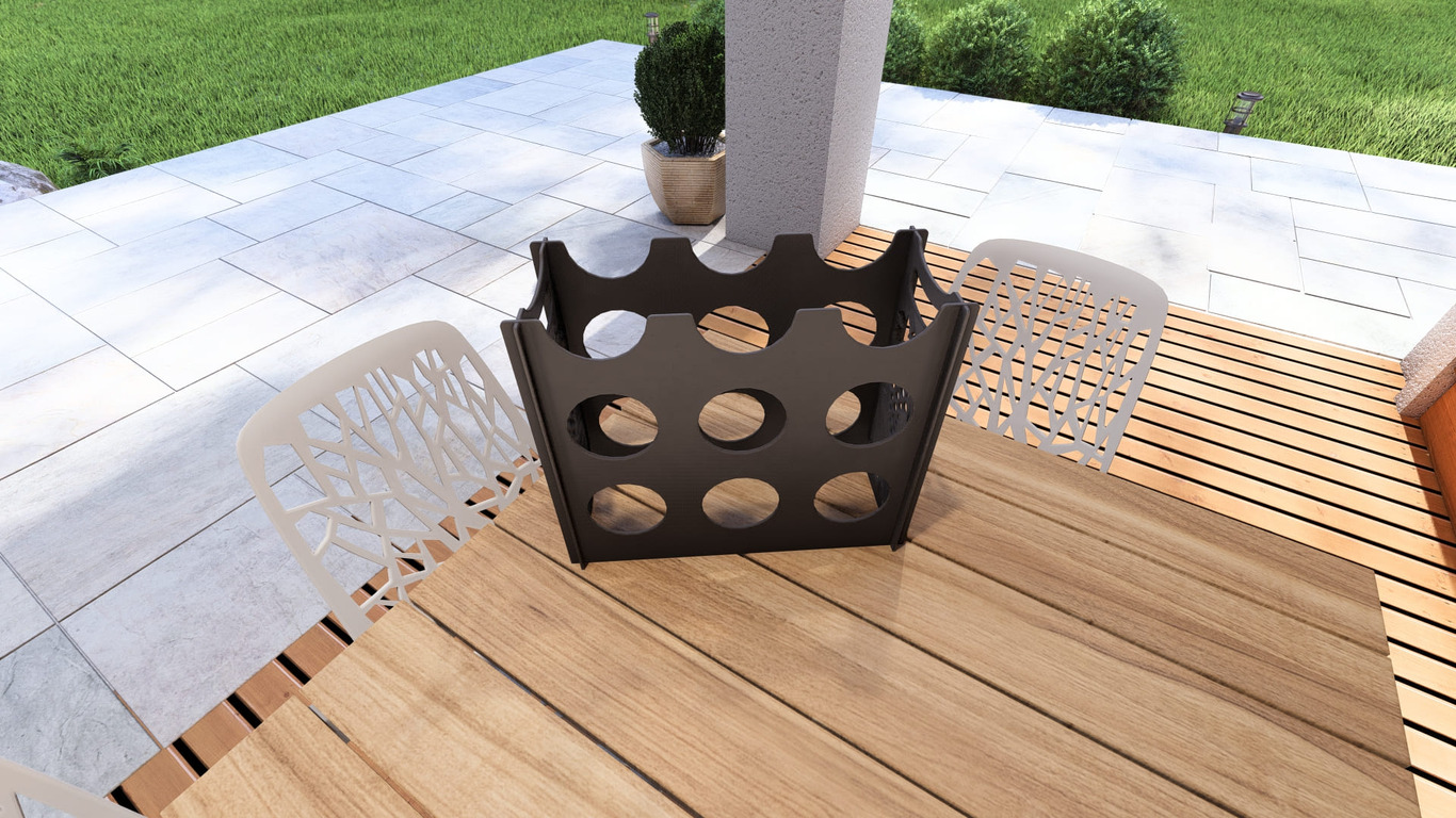 Classic Vine Wine Rack. DXF, SVG files for plasma, laser cutting. . Фото 10