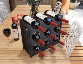 Classic Vine Wine Rack. DXF, SVG files for plasma, laser cutting. 