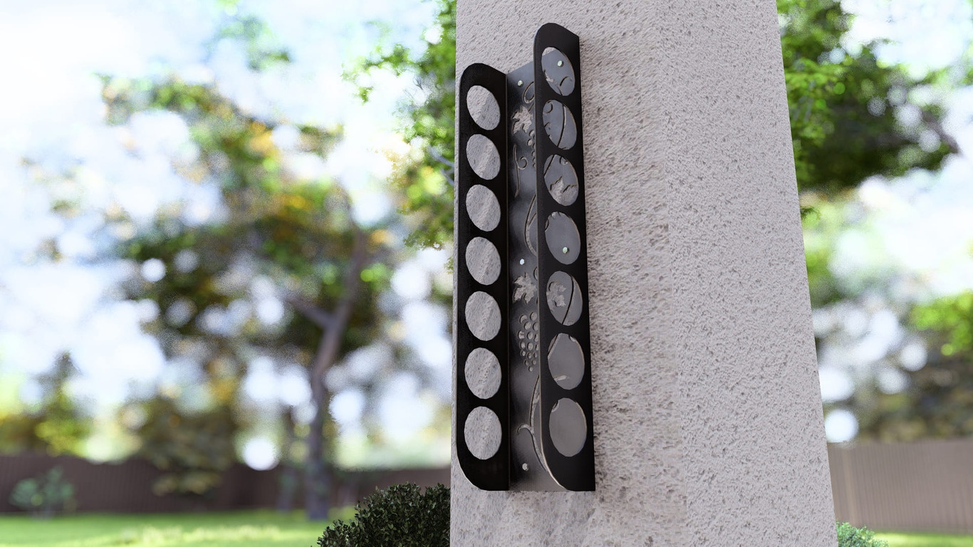 Grapevine Wall Wine Rack. DXF, SVG files for plasma, laser cutting. Фото 10