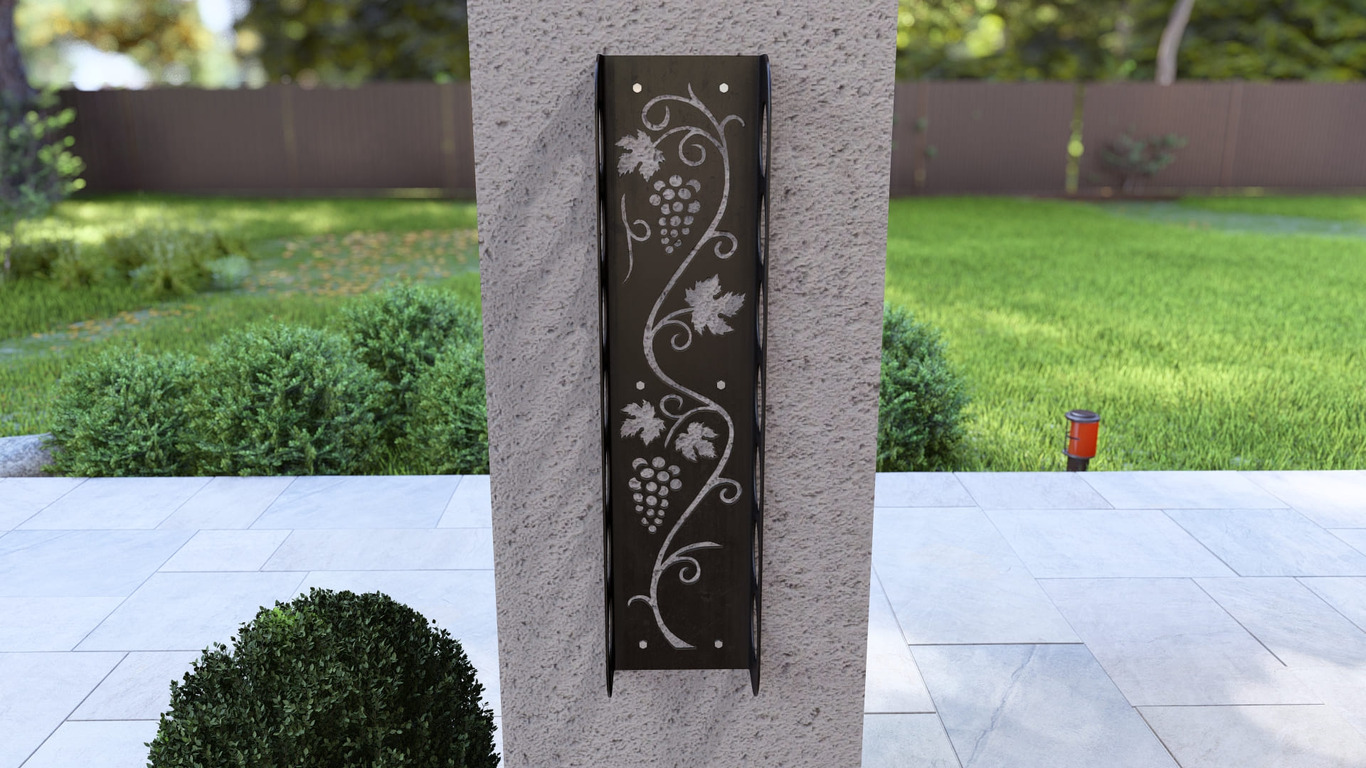 Grapevine Wall Wine Rack. DXF, SVG files for plasma, laser cutting. Фото 2