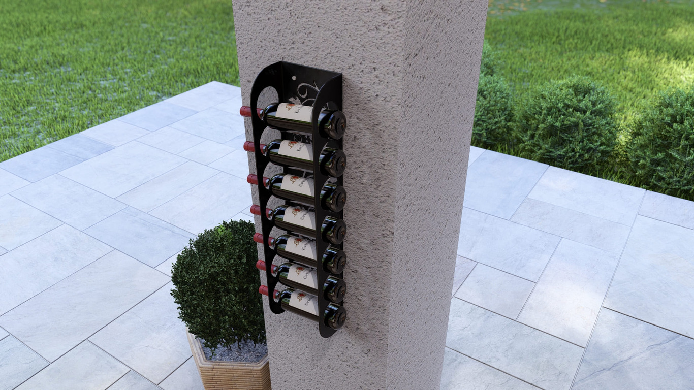 Grapevine Wall Wine Rack. DXF, SVG files for plasma, laser cutting. Фото 5