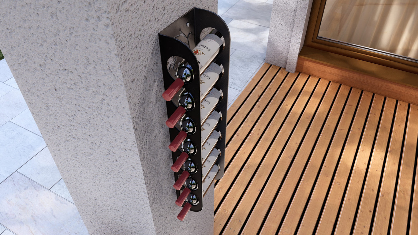 Grapevine Wall Wine Rack. DXF, SVG files for plasma, laser cutting. Фото 7