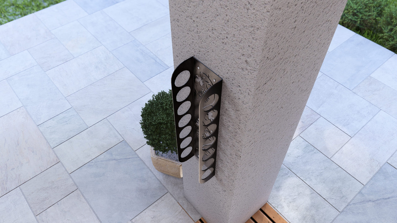 Grapevine Wall Wine Rack. DXF, SVG files for plasma, laser cutting. Фото 8