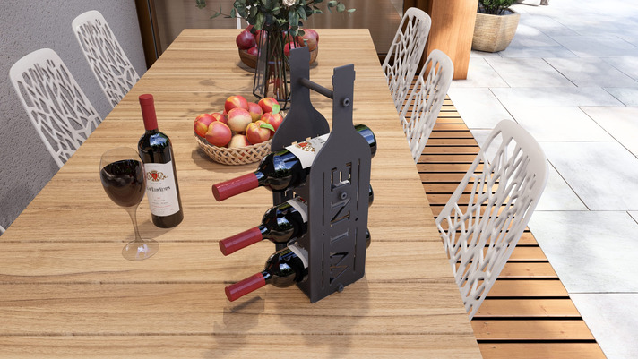 Bottle V1 Wine Rack. DXF, SVG files for plasma, laser cutting
