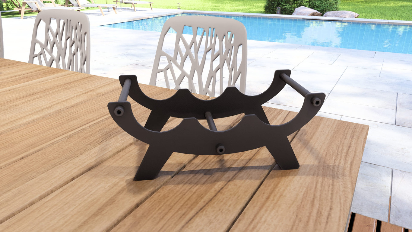 Botellero Eclipse. Archivos SVG y DXF para corte plasma y láser. Фото 5