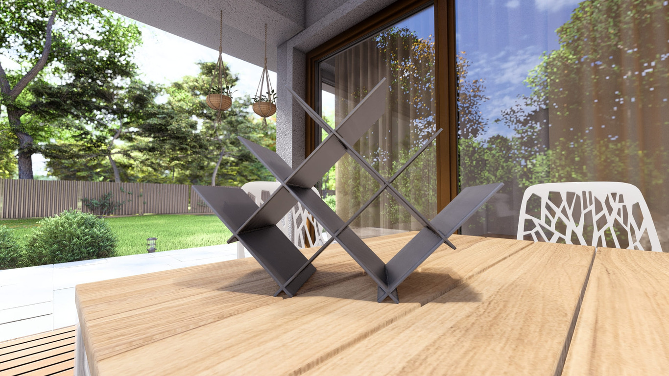 Flatlink Wine Rack. DXF, SVG files for plasma, laser cutting. Фото 12