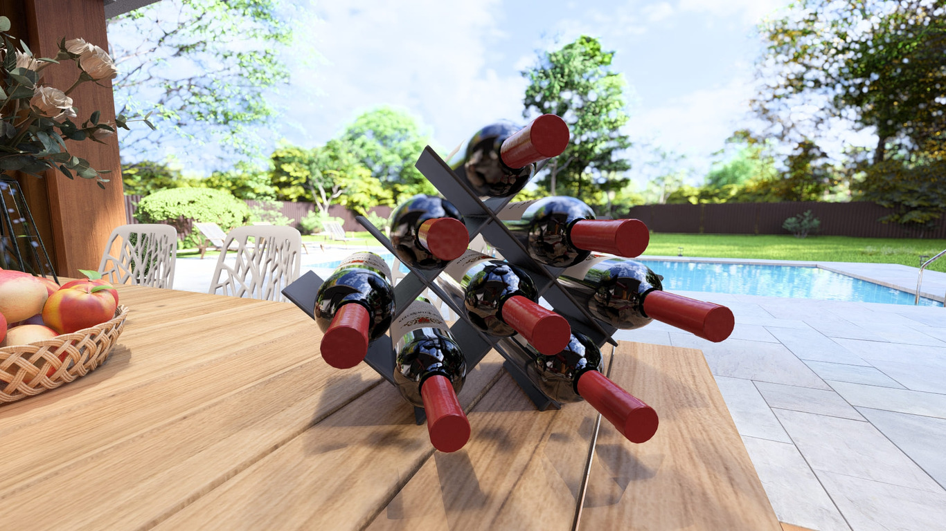 Flatlink Wine Rack. DXF, SVG files for plasma, laser cutting. Фото 6