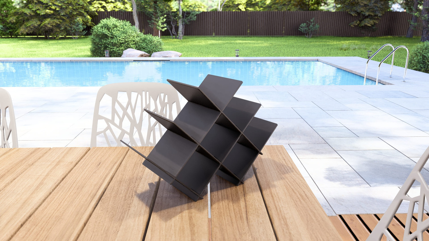 Flatlink Wine Rack. DXF, SVG files for plasma, laser cutting. Фото 7