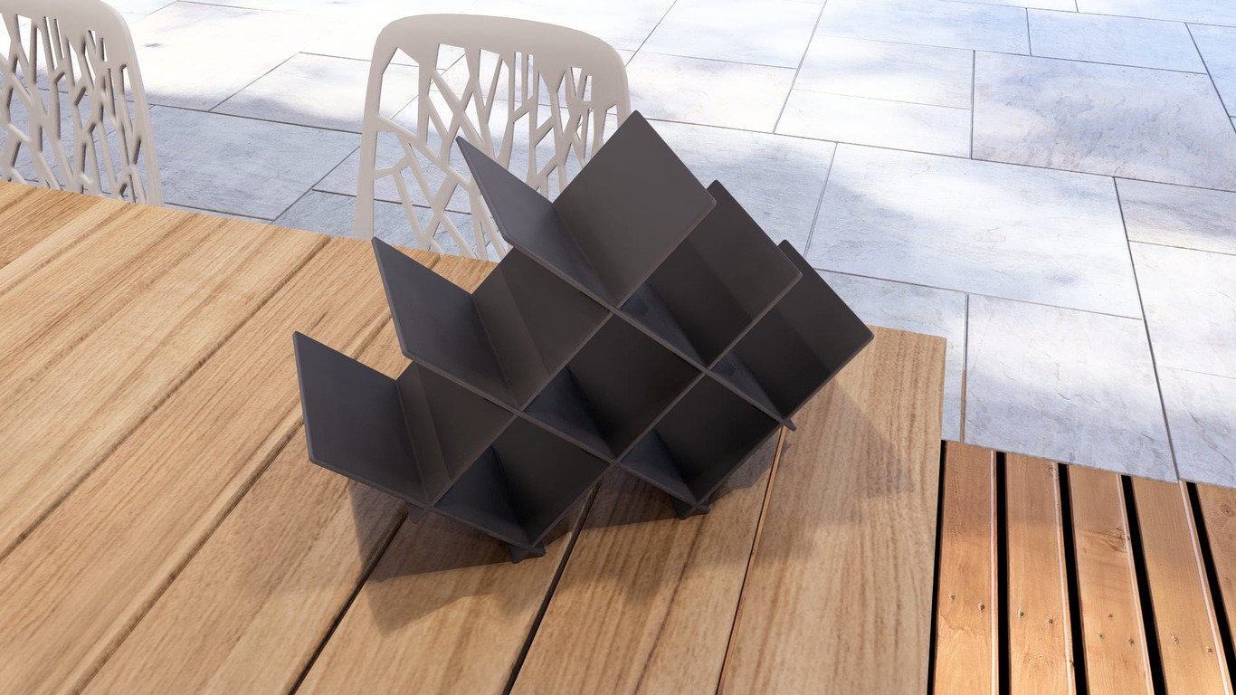 Flatlink Wine Rack. DXF, SVG files for plasma, laser cutting. Фото 9