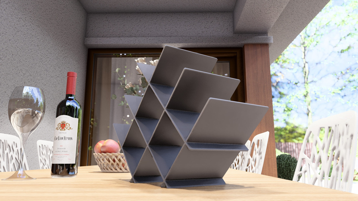 Flatlink Wine Rack. DXF, SVG files for plasma, laser cutting. Фото 11