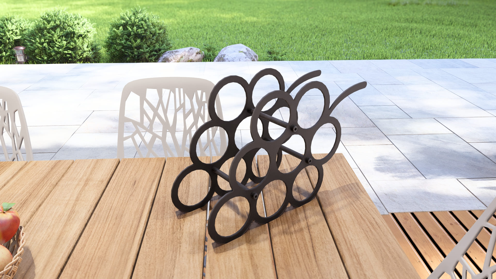 Grapes Bunch Wine Rack DXF and SVG Art and Design Files for CNC/Laser ...
