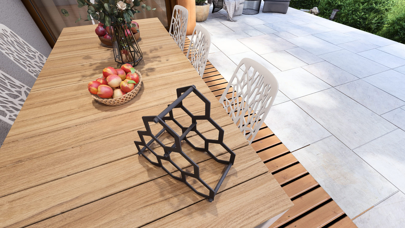 Honeycombs Wine Rack. DXF, SVG files for plasma, laser cutting. Фото 6